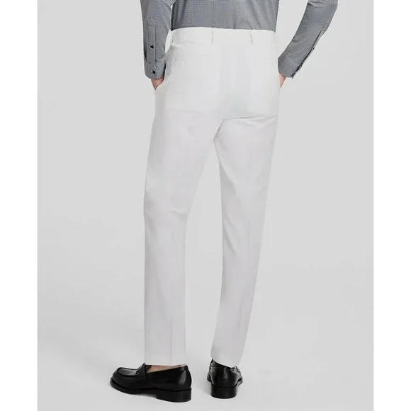 Michael Kors Mens Classic fit Dress Pants 40W 30L White Solid F02219 - Picture 3 of 5